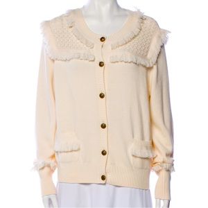 Chanel Pre-Fall 2014 Karl Lagerfeld 100% Wool Cardigan Size 40 (M)